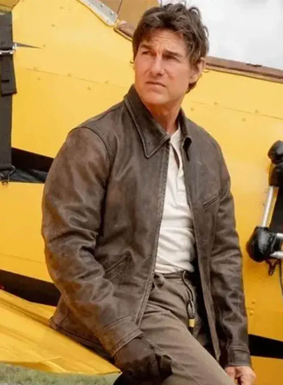 Tom Cruise Digger 2026 Digger Rockwell Leather Jacket