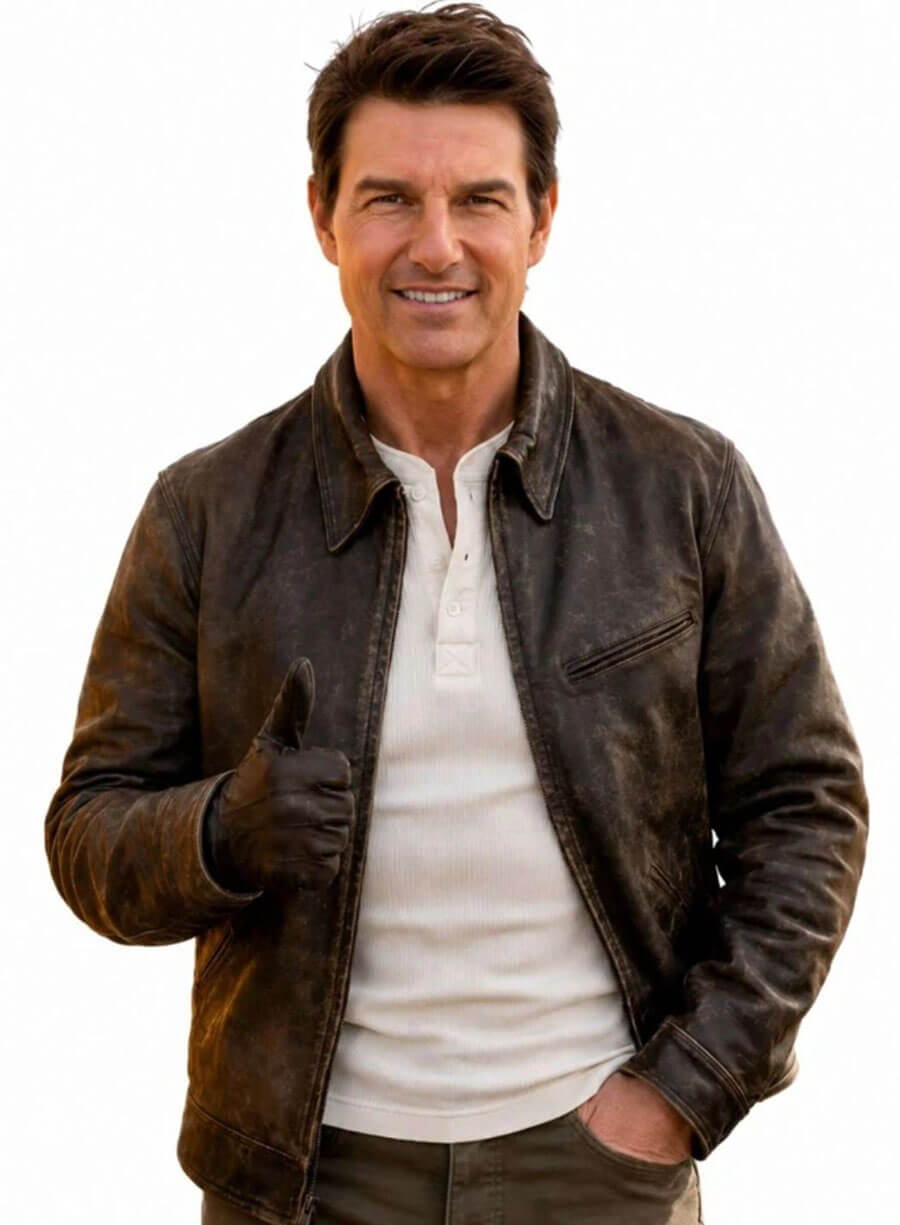 Tom Cruise Digger 2026 Digger Rockwell Leather Jacket
