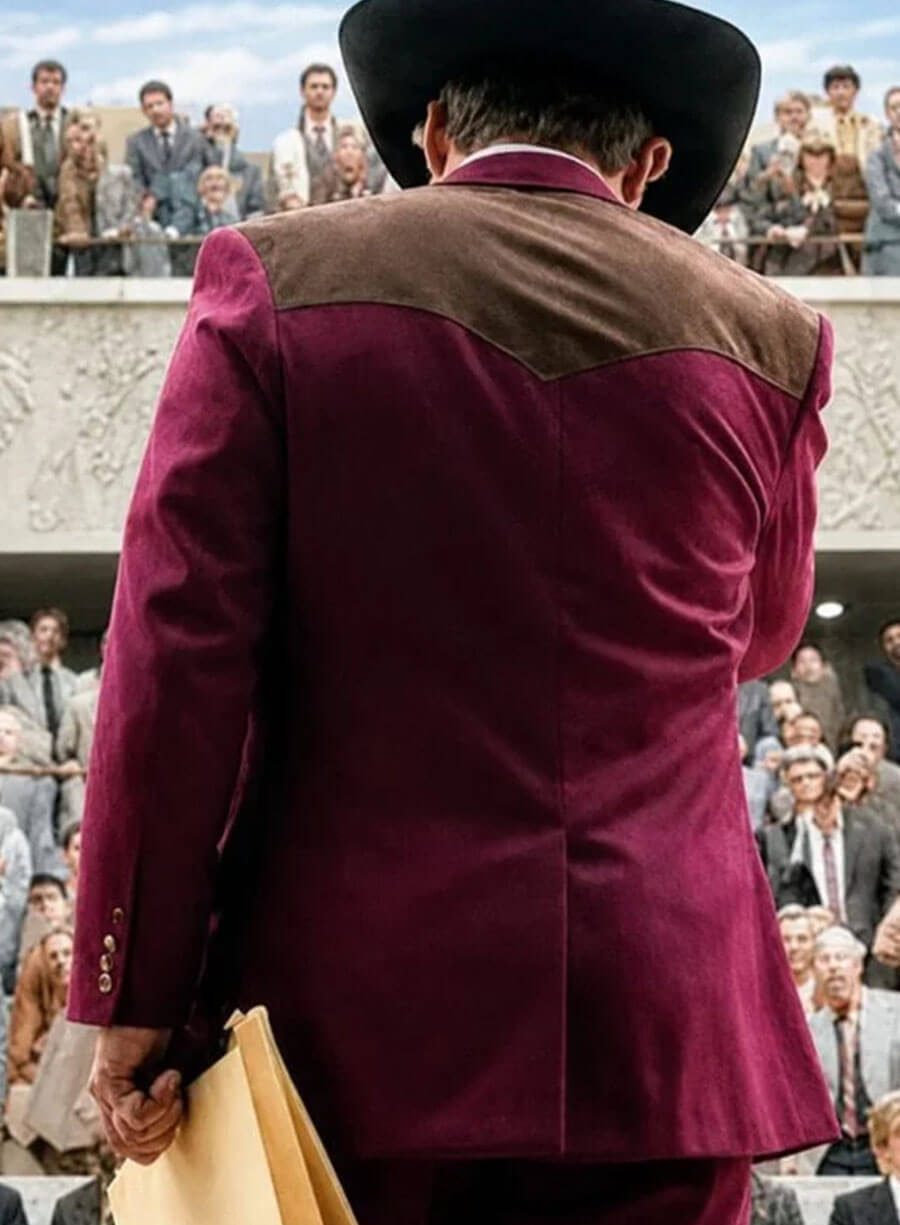 Tom Cruise Digger 2026 Maroon Blazer
