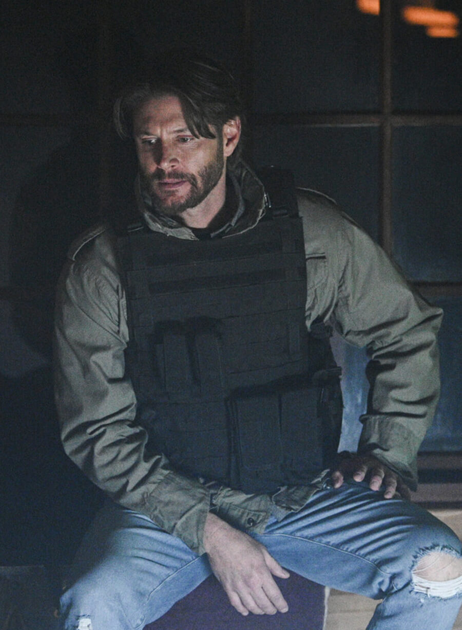 Tracker 2024 Jensen Ackles Green Cotton Jacket