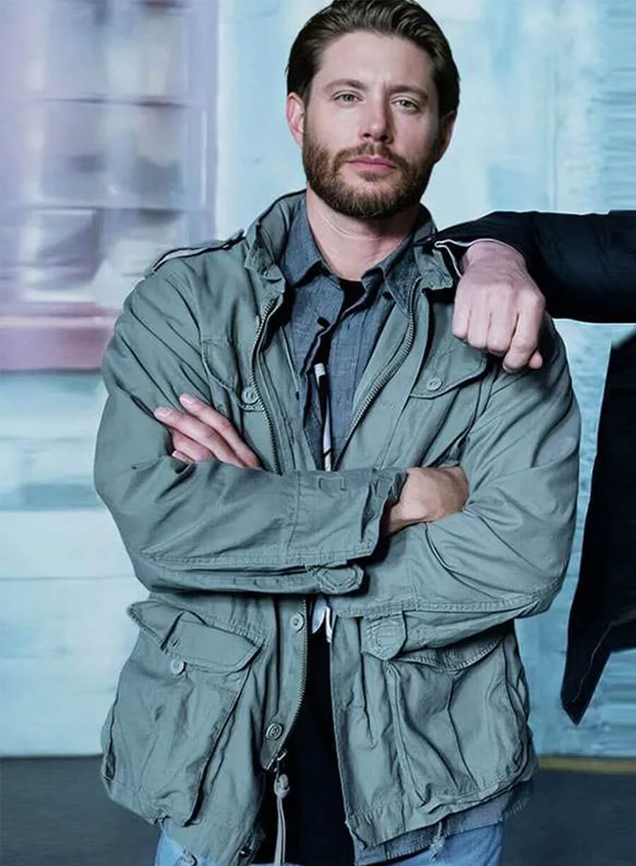 Tracker 2024 Jensen Ackles Green Cotton Jacket