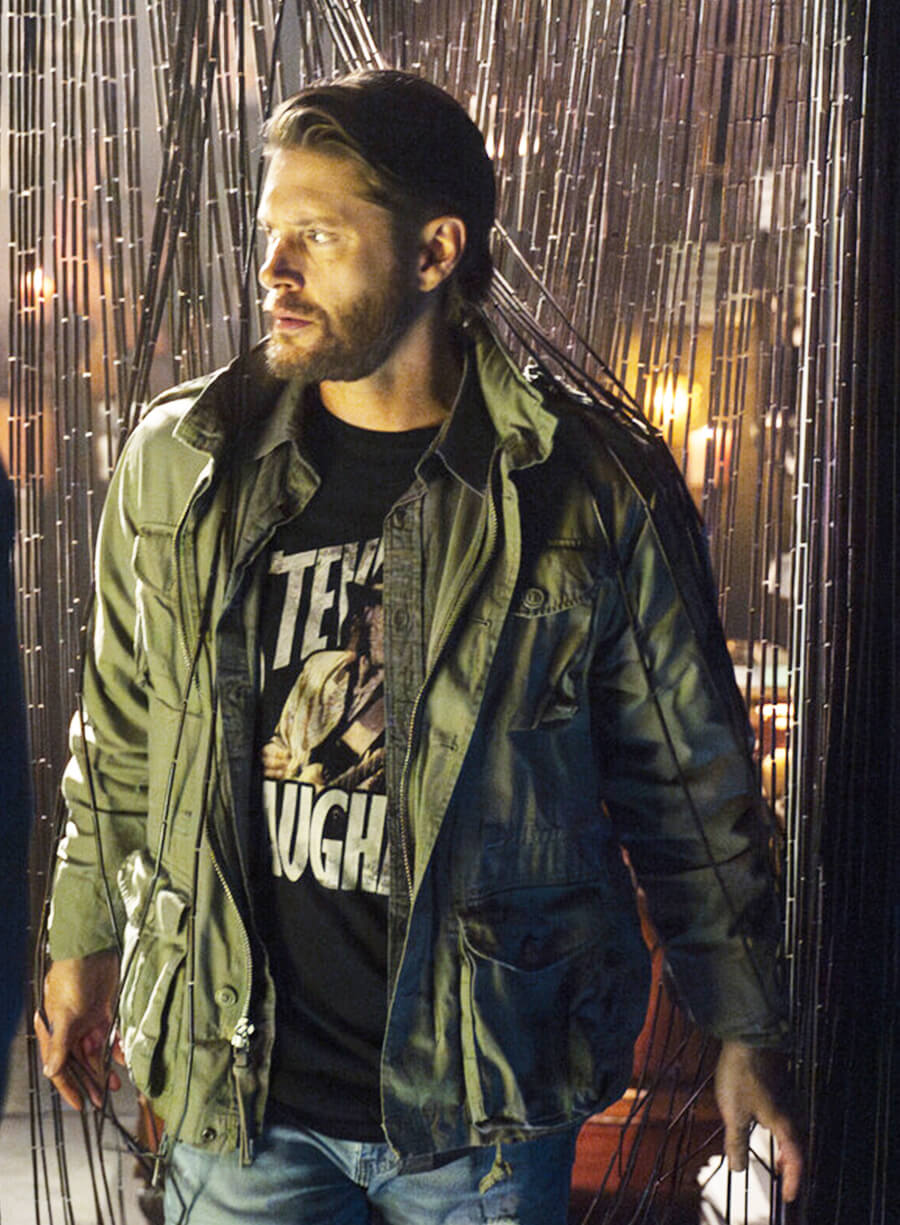 Tracker 2024 Jensen Ackles Green Cotton Jacket