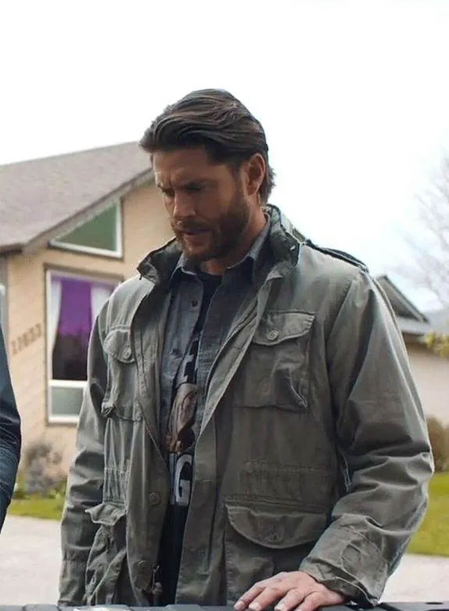 Tracker 2024 Jensen Ackles Green Cotton Jacket