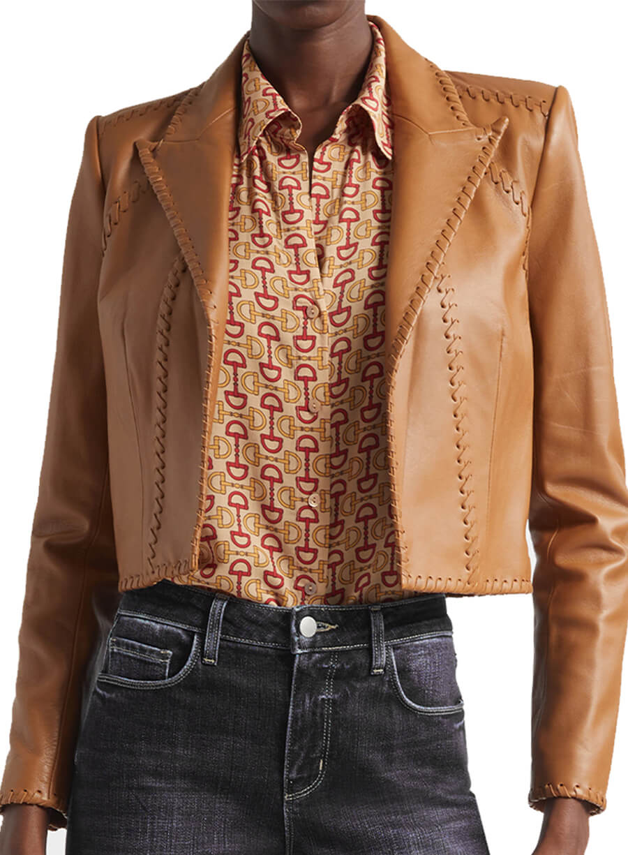 Tracker S03 Billie Matalon Brown Leather Jacket