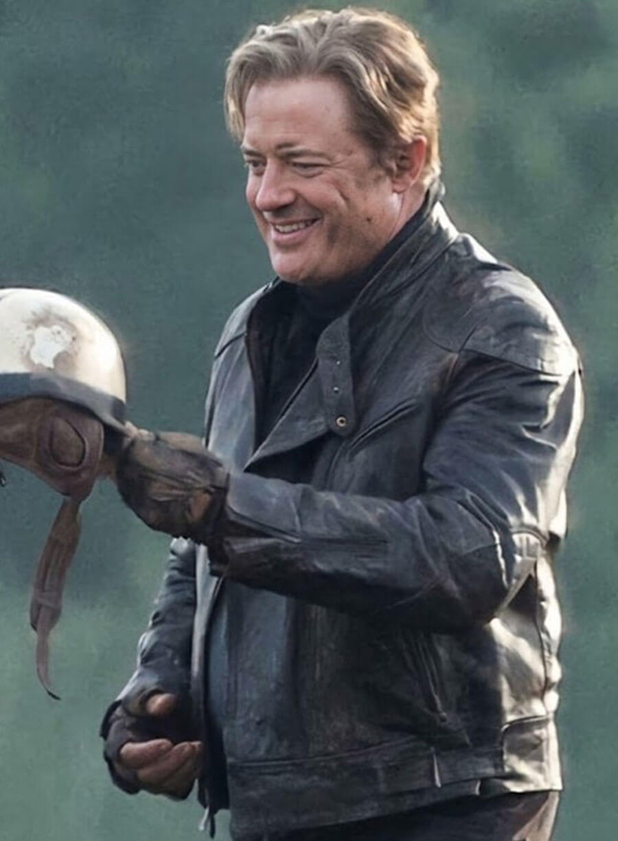 Untitled Mummy Project 2027 Brendan Fraser Black Leather Jacket