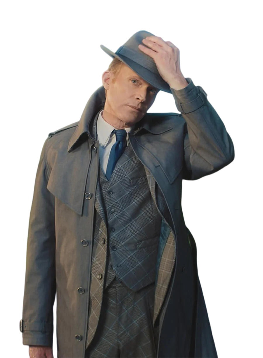 VisionQuest 2026 Paul Bettany Grey Trench Coat