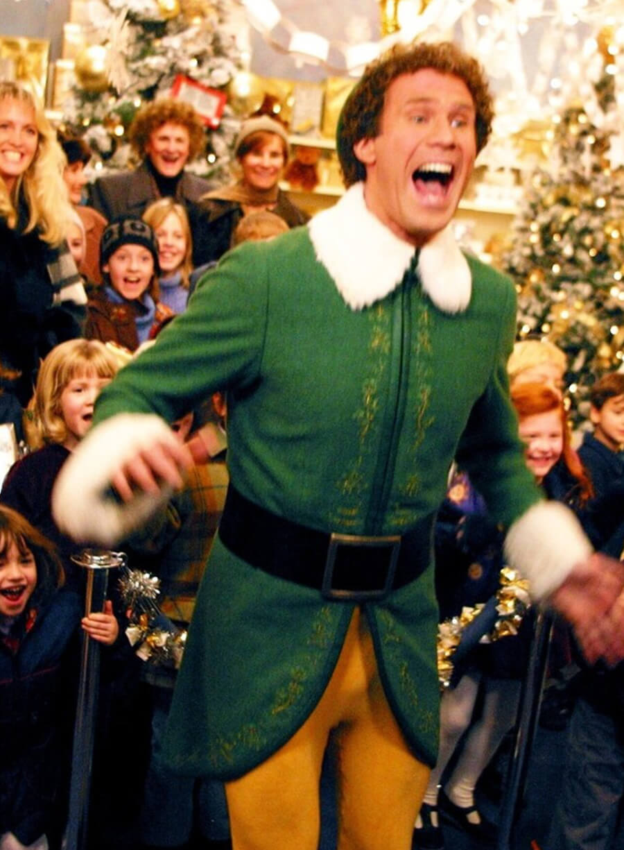 Will Ferrell Elf 2003 Buddy Christmas Wool Coat