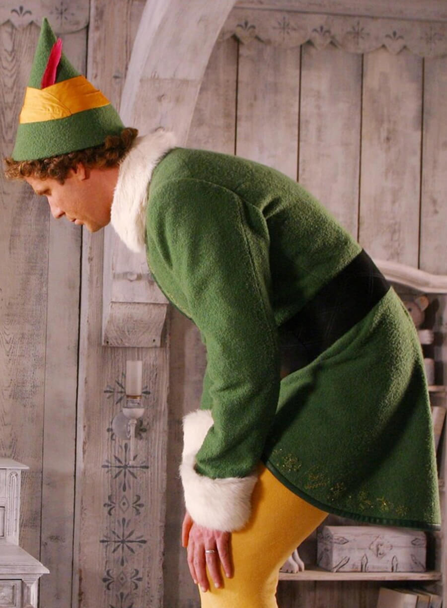 Will Ferrell Elf 2003 Buddy Christmas Wool Coat
