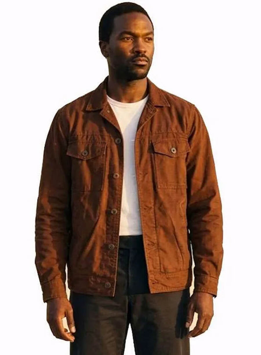 Yahya Abdul-Mateen II By Any Means 2026 Brown Cotton Jacket