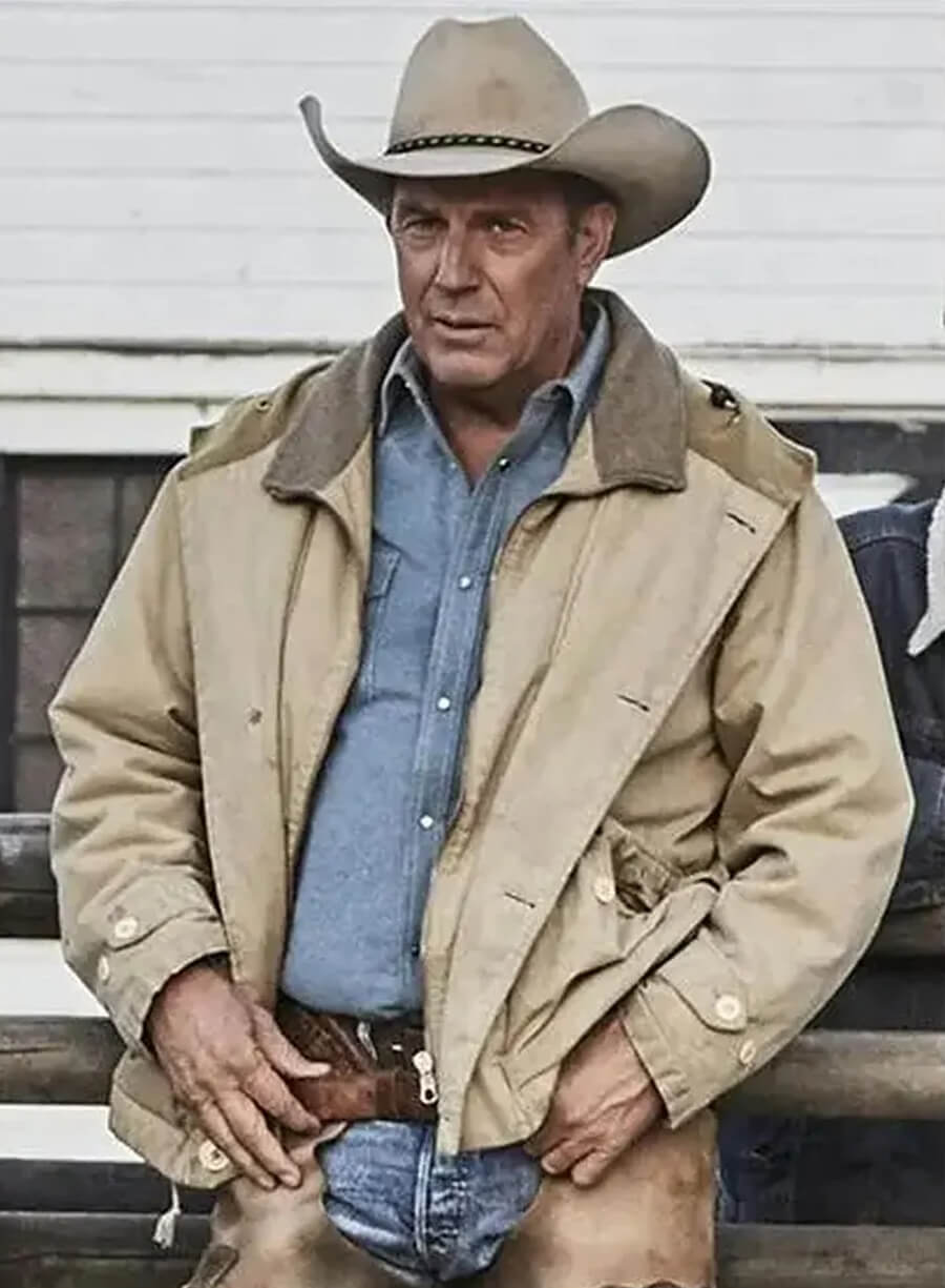 Yellowstone John Dutton Beige Duster Jacket