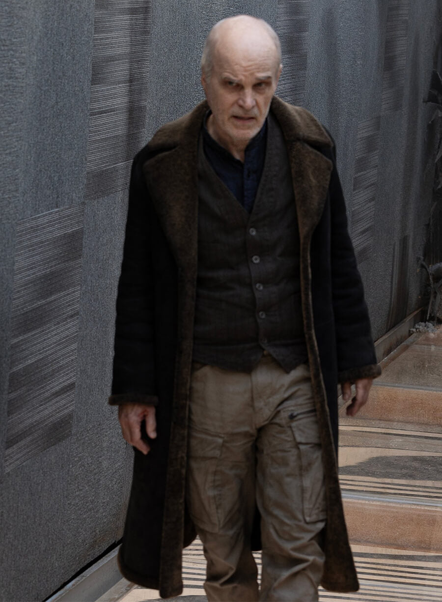 Zeljko Ivanek Shearling Leather Coat